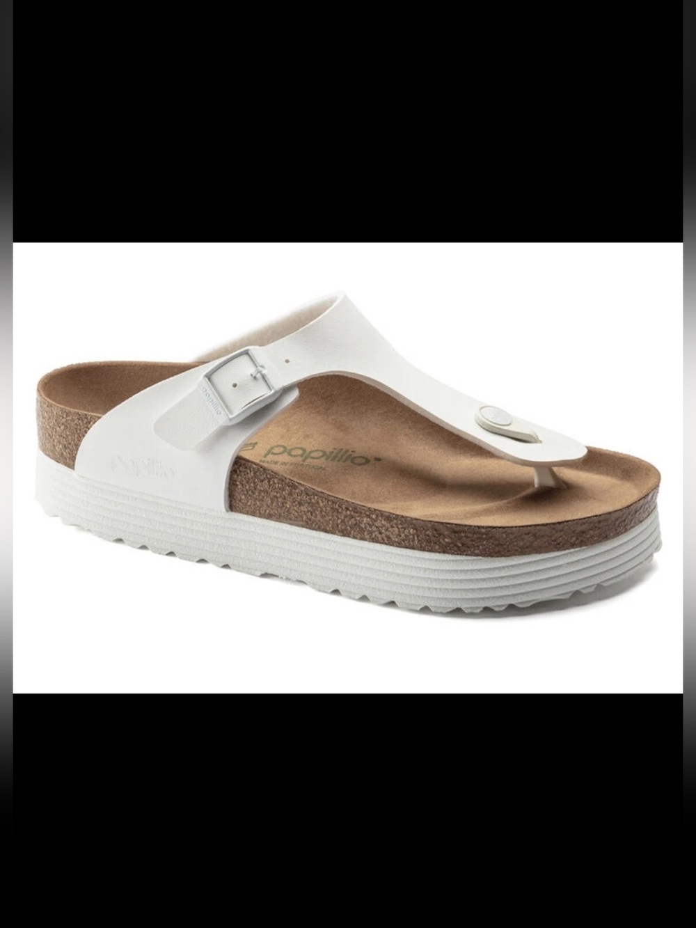 Papillion by Birkenstock Gizeh Vegan Platform Sandal Sz 38